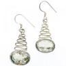 925 Sterling Silver Demantoid Earrings
