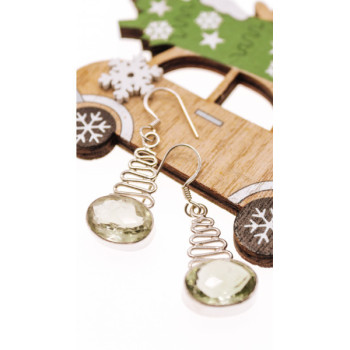 925 Sterling Silver Demantoid Earrings