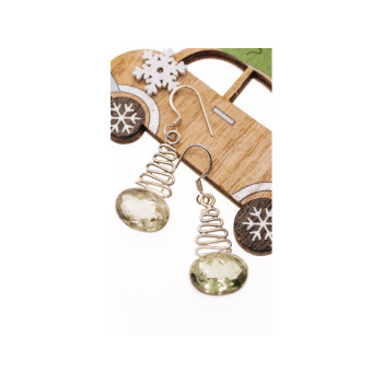 925 Sterling Silver Demantoid Earrings