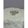 925 Sterling Silver Raw & Rough-Cut Diamond Ring Size 6.5
