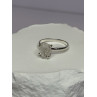 925 Sterling Silver Raw & Rough-Cut Diamond Ring Size 6.5
