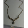 Elegant 925 Sterling Silver Blue Topaz & Marcasite Necklace