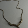 Elegant 925 Sterling Silver Blue Topaz & Marcasite Necklace
