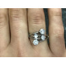 925 Sterling Silver White/colorless CZ Ring Size 6.5