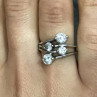 925 Sterling Silver White/Colorless CZ Ring Size 6.5
