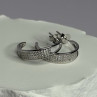 925 Sterling Silver Elegant CZ Earrings Length 0.76