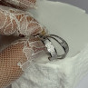 925 Sterling Silver Elegant CZ Earrings Length 0.76