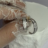 925 Sterling Silver Elegant CZ Earrings Length 0.76