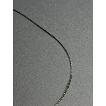 Elegant 925 Sterling Silver Gold Plated Part Diamond Necklace