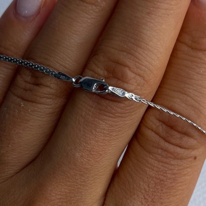 Elegant 925 Sterling Silver Gold Plated Part Diamond Necklace