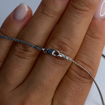 Elegant 925 Sterling Silver Gold Plated Part Diamond Necklace
