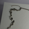 925 Sterling Silver Ocean Style Necklace Length 21/ 19 Inch