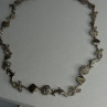 925 Sterling Silver Ocean Style Necklace Length 21/ 19 Inch