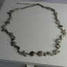 925 Sterling Silver Ocean Style Necklace Length 21/ 19 Inch