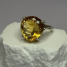 925 Sterling Silver Citrine Ring Size 7