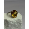925 Sterling Silver Citrine Ring Size 7