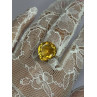 925 Sterling Silver Citrine Ring Size 7