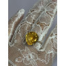 925 Sterling Silver Citrine Ring Size 7
