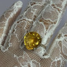925 Sterling Silver Citrine Ring Size 7