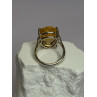 925 Sterling Silver Citrine Ring Size 7