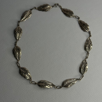 Danecraft 925 Sterling Silver Leaves Necklace Length 15 Inch