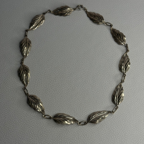 Danecraft 925 Sterling Silver Leaves Necklace Length 15 Inch