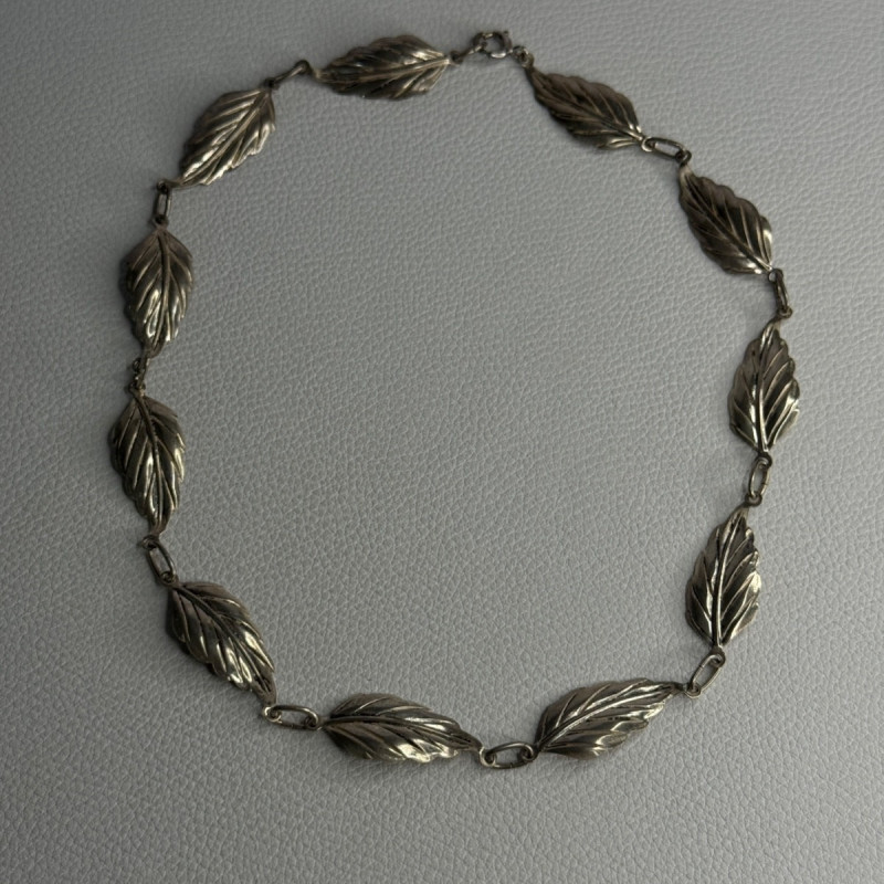 Danecraft 925 Sterling Silver Leaves Necklace Length 15 Inch