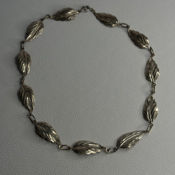 Danecraft 925 Sterling Silver Leaves Necklace Length 15 Inch