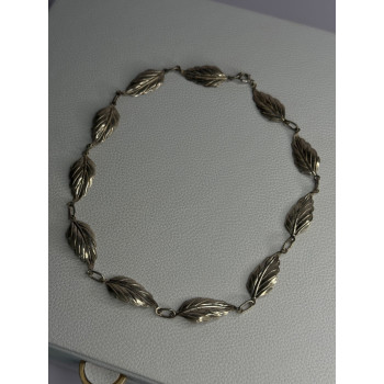 Danecraft 925 Sterling Silver Leaves Necklace Length 15 Inch