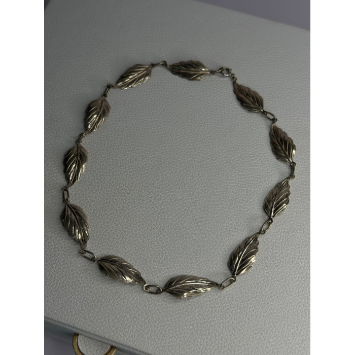 Danecraft 925 Sterling Silver Leaves Necklace Length 15 Inch