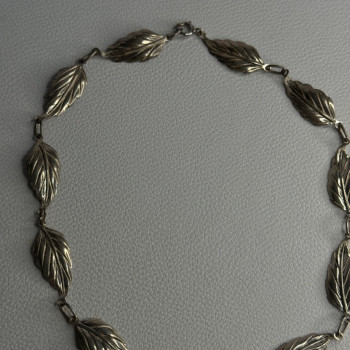 Danecraft 925 Sterling Silver Leaves Necklace Length 15 Inch