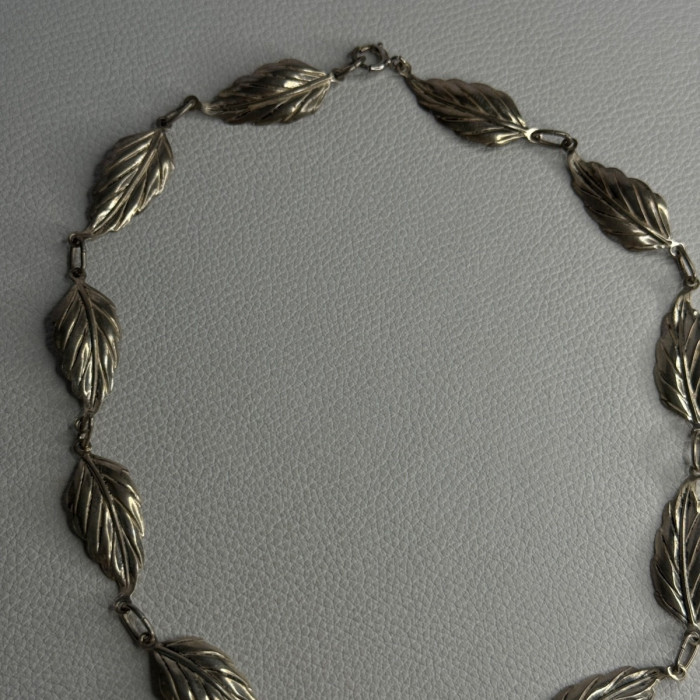 Danecraft 925 Sterling Silver Leaves Necklace Length 15 Inch