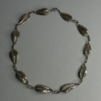 Danecraft 925 Sterling Silver Leaves Necklace Length 15 Inch