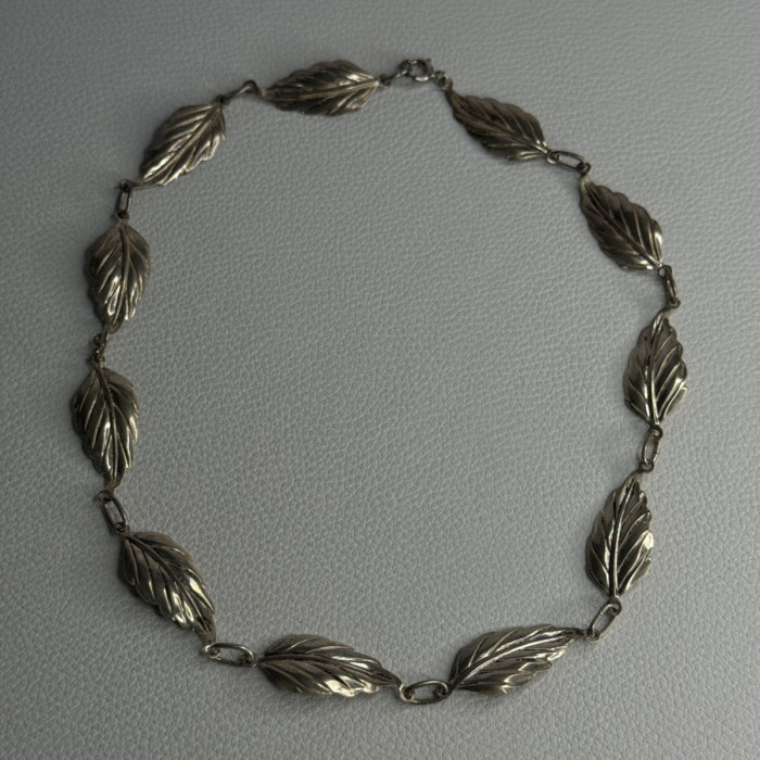 Danecraft 925 Sterling Silver Leaves Necklace Length 15 Inch