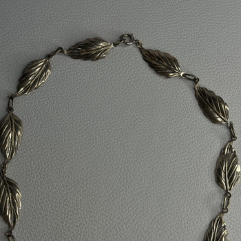 Danecraft 925 Sterling Silver Leaves Necklace Length 15 Inch