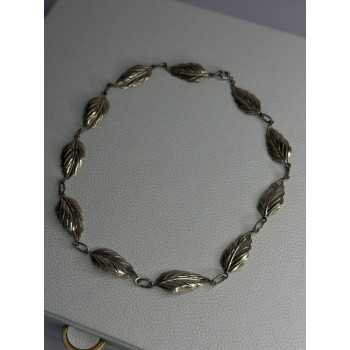 Danecraft 925 Sterling Silver Leaves Necklace Length 15 Inch