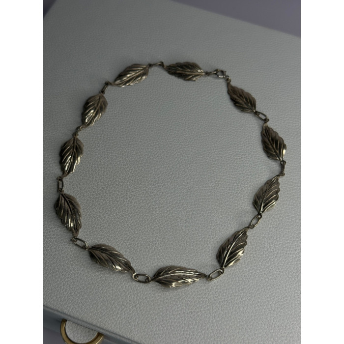 Danecraft 925 Sterling Silver Leaves Necklace Length 15 Inch