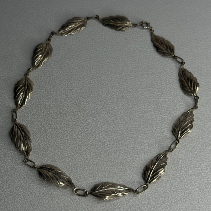 Danecraft 925 Sterling Silver Leaves Necklace Length 15 Inch