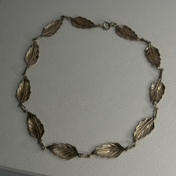 Danecraft 925 Sterling Silver Leaves Necklace Length 15 Inch