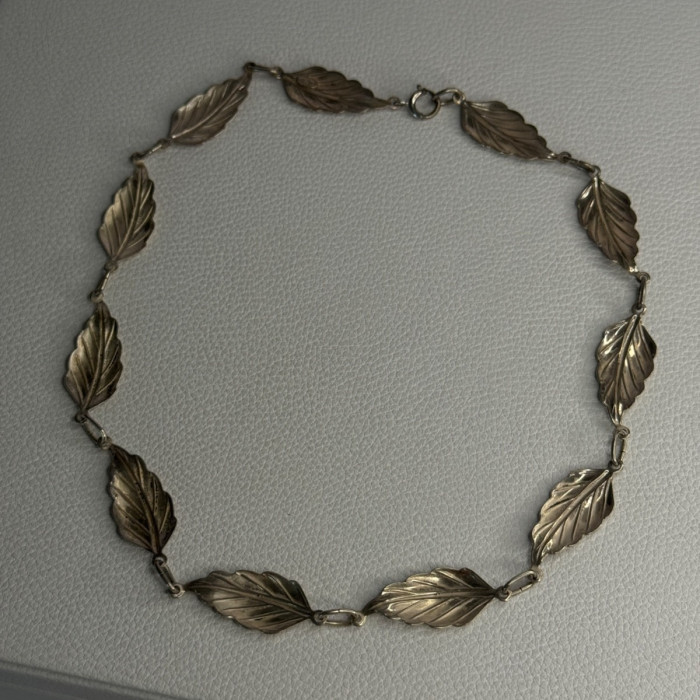 Danecraft 925 Sterling Silver Leaves Necklace Length 15 Inch