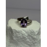 925 Sterling Silver Amethyst Ring Size 7.5