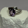 925 Sterling Silver Amethyst Ring Size 7.5