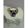 925 Sterling Silver Amethyst Ring Size 7.5