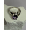 925 Sterling Silver Amethyst Ring Size 7.5