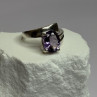 925 Sterling Silver Amethyst Ring Size 7.5