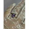 925 Sterling Silver Amethyst Ring Size 7.5