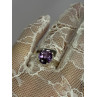 925 Sterling Silver Amethyst Ring Size 7.5