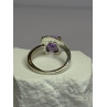 925 Sterling Silver Amethyst Ring Size 7.5