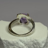 925 Sterling Silver Amethyst Ring Size 7.5