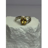 925 Sterling Silver Citrine Ring Size 8
